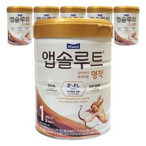 매일유업 앱솔루트 명작 2FL 분유 1단계 800g 6개