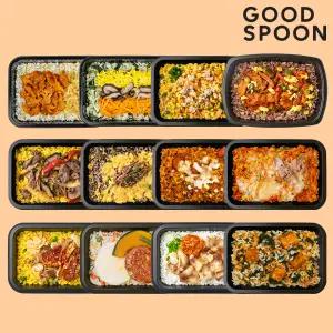 굿스푼 덮밥도시락 12종 12팩 양많은 볶음밥 식단 아침 점심 저녁 식사대용 간편한끼