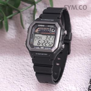 WS-1600H-1A 카시오 스포티 디자인 남성 디지털 우레탄 군인 시계 c153