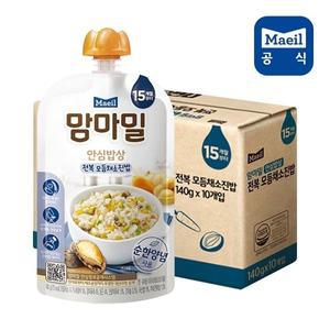 [신세계몰]맘마밀 안심밥상 전복모듬채소 140g 10팩