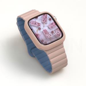 엔터콘 애플워치 10 9 8 울트라 2 SE 7 마그네틱 링 루프 실리콘 밴드 스트랩