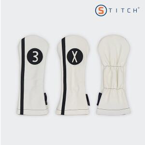 스티치 프리미엄 소가죽 우드 헤드커버 [레이서]