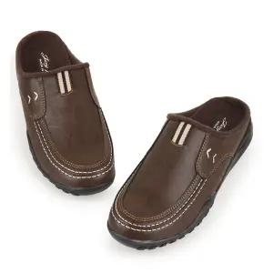 앞막힘 슬리퍼 남자 가을 겨울 실내화 고급 가죽 푹신한 남성 로퍼