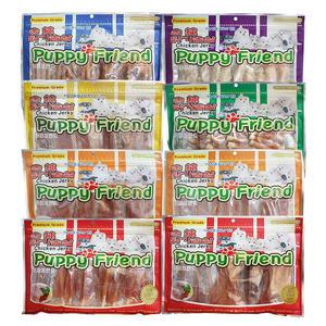 퍼피프랜드 대용량 숯불 사사미 져키400g 9종