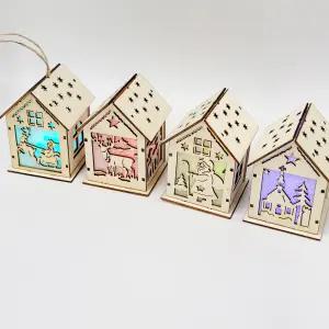 크리스마스 무드등 만들기 4종 인테리어 소품 조명 어린이집 미술 놀이 성탄절 나무 조립