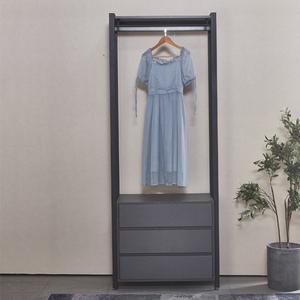 [나인홈가구]큐브 드레스룸 시스템 옷장 철제 행거 800 서랍장