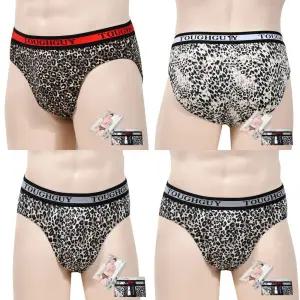 HY 남성 입체 호피무늬 삼각 팬티 3매입 남성삼각팬티