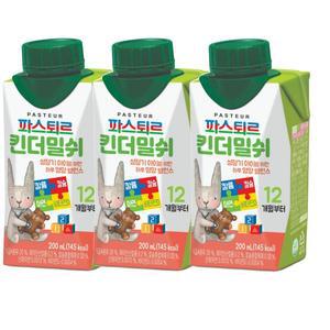 [파스퇴르]  킨더밀쉬1단계 200m 3팩