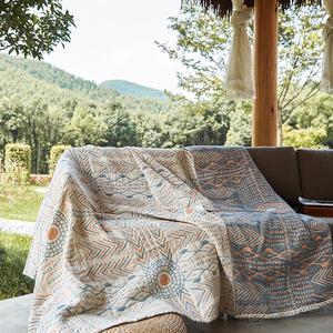 감성 담요 에스닉 베드러너 캠핑 블랭킷 특대형 양면 거실 쇼파 이불