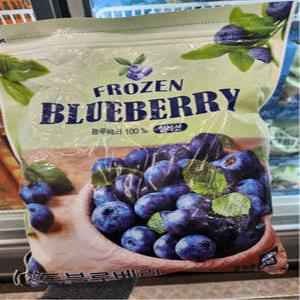 [호호재상점] 트레이더스 냉동 블루베리 2KG 요거트 샐러드 스무디 간식 아이스박스+아이스팩무료