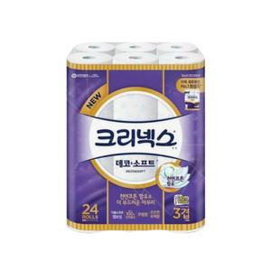 크리넥스 데코앤소프트 와이드 35m 24롤 108mm 1팩