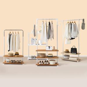 국산 스탠드 옷걸이 행거 모음 WES 우드 감성 이동식 틈새 미니 선반 행거