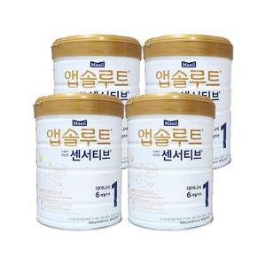 매일유업 앱솔루트 센서티브 1단계 0일~6개월까지 900g 4개