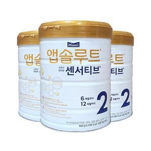 매일유업 앱솔루트 센서티브 2단계 6개월~12개월 900g 3개