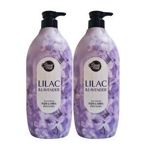 샤워메이트 퍼플플라워 퍼퓸 바디워시 900g X2개