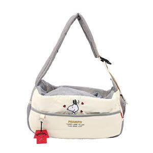 피너츠 헬로 슬링백 아이보리 M 강아지포대기 아기강아지슬링백