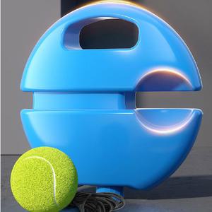 셀프 웜업 테니스 리턴볼 연습기 테니스공 고정 물통 연습용