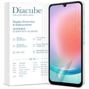 다이아큐브 갤럭시 A35 무광택 지문방지 저반사 매트 강화 풀커버 액정보호필름 3매, 가이드핀 간편부착