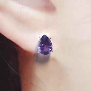 [블루케이] 실버925 자수정원석귀걸이240301-18탄생석