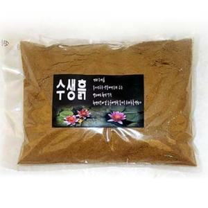 수생흙 수생상토 수생식물흙 흙 수생 분갈이용 약 2L