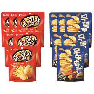 오리온 눈을감자 56g 무뚝뚝감자칩 60g 각 6개씩 (총12개)