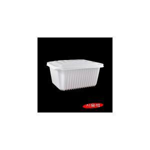 JH-20157 미니찜용기 사각밀폐용기 백색 400세트