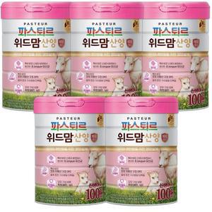 파스퇴르 위드맘 산양분유 100일 제왕 750g(5캔)