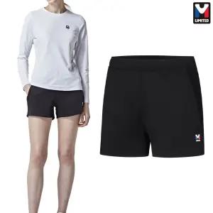 엠리밋 여자 여성 3부 니트 스포츠 러닝 운동복 트레이닝복 반바지 블랙