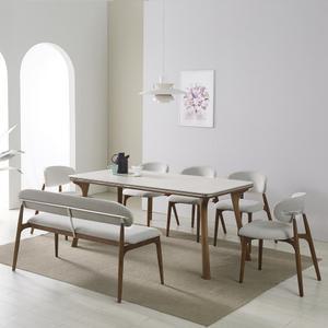 리빙룸가구 에리카 애쉬원목 4인용 6인용 세라믹 식탁세트 18T양면 포세린