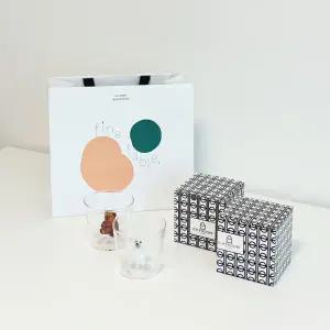 [롯데백화점]이첸도르프 (공식) 이첸도르프 투투 곰돌이(브라운/화이트) 2P (쇼핑백포함)