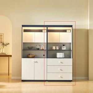 [다오름][착불배송] 새롬 LED 서랍형 다용도수납장 주방수납장 수납장식장