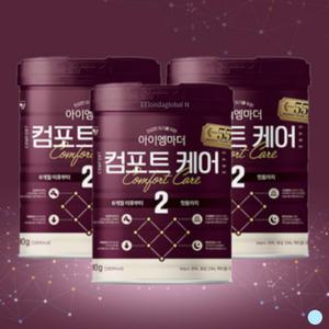아이엠마더 컴포트케어 2단계 아기 분유 800g X3캔
