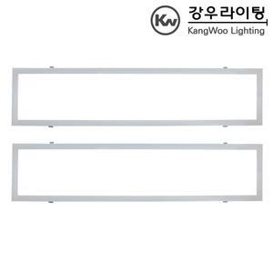 강우라이팅 LED 직하평판 M바 매입타입 클립형 50W 1280*320 방등 거실등 무타공설치 플리커프리 주광색