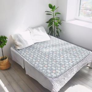 일월 카본매트 플래드체크 워셔블 전기매트 선택형/일월매트 온열매트 카페트매트 세탁가능한 워셔블