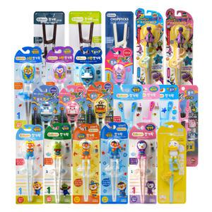 에디슨 젓가락 모음/교정용 바른젓가락사용 손쉽게 유아수저세트 뽀로로 폴리 스텐 왼손