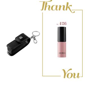 헤라 블랙 키링 & 헤라 센슈얼 파우더 매트 리퀴드 426호 얼그레이 1.4g 미니 세트