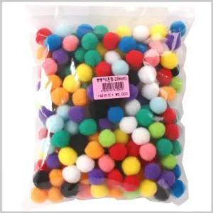 뼝뼝이.뿅뿅이(색상혼합)/퐁퐁이/폼폼이/뽕뽕이/만들기/칼라솜/공예/재료/공작/꾸미기/솜방울/컬러