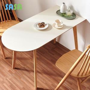 [SASA]사사가구 세이디 1200 반타원형 원목 식탁테이블