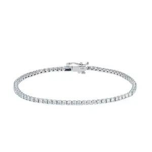[한국금다이아몬드] 14K 1.8MM 랩 다이아 테니스 팔찌 16cm 랩그로운 다이아몬