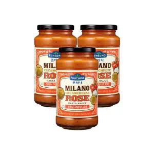 폰타나 밀라노 크림치즈 로제 파스타소스, 600g, 3개