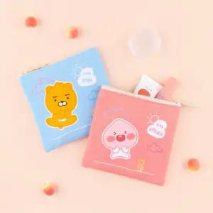 카카오프렌즈 LF 러블리 스퀘어 파우치/화장품/가방/생리대/파우치가/방/여행용/멀티/케이스/메이크업/소형