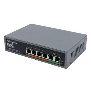 4포트+Uplink 2포트 PoE 스위칭허브 NX660 NX-POE604EX20 [H@lu]