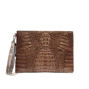 [갤러리아] 탠디 악어진피 클러치백 MBR0020 BROWN