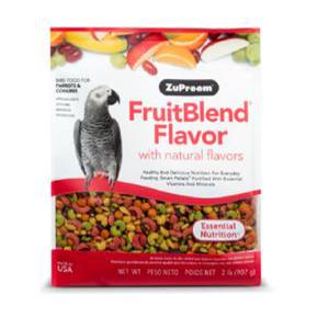 ZuPreem 주프림 후르트블렌드 필수영양 중대형 907g 아마존 회색앵무 코뉴어 과일맛