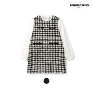 [대구백화점] [레노마키즈] 여아 레이어드 체크 겨울 원피스(R2441O608)