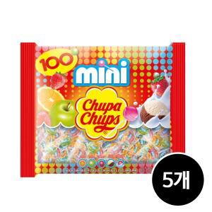 츄파춥스 막대사탕 미니 100p, 5개