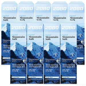애경산업 2080 퓨어 솔트 치약 크리스탈민트 120g 9개