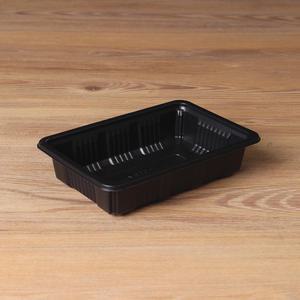 PP 실링용기 JH 12184 블랙 500개 일회용 배달 포장 용기