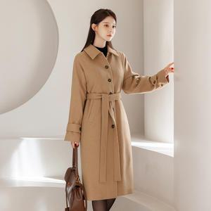 [시크라인] (~XXL까지) 디너리 싱글 우드 버튼 코트 겨울코디 하객룩 모임룩 오피스룩 데이트룩 연말룩 빅사이즈