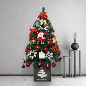 크리스마스트리 장식 스노우 러브 레드 스카치 풀세트 1m